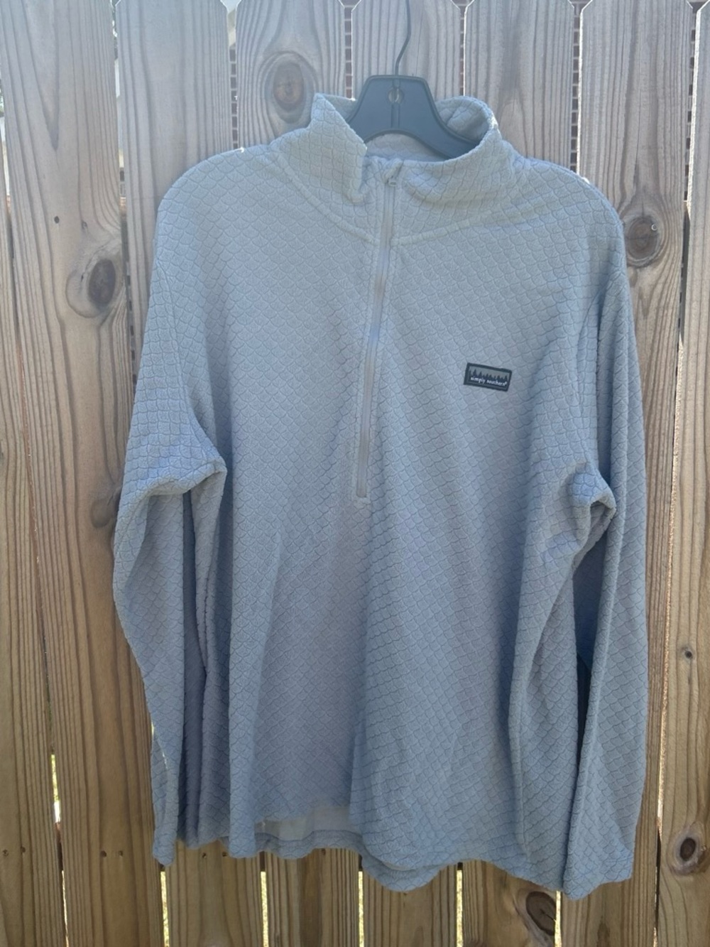Simply southern light gray 1/4 Zip Pullover